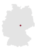 Geografische Kartenposition Erfurt