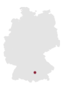 Geografische Kartenposition Augsburg