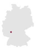 Geografische Kartenposition Darmstadt