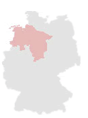 Geografische Kartenposition Niedersachsen