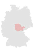 Geografische Kartenposition Thüringen
